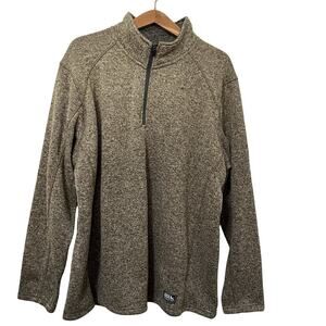 Eddie‎ Bauer Mens Radiator 1/4 Zip Fleece Sweater Size 2XL Bronze Outdoors NWT
